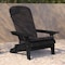 Flash Furniture Black Folding Adirondack Chairs-Gray Cushions, 2PK 2-JJ-C14505-CSNGY-BLK-GG - alternate 5